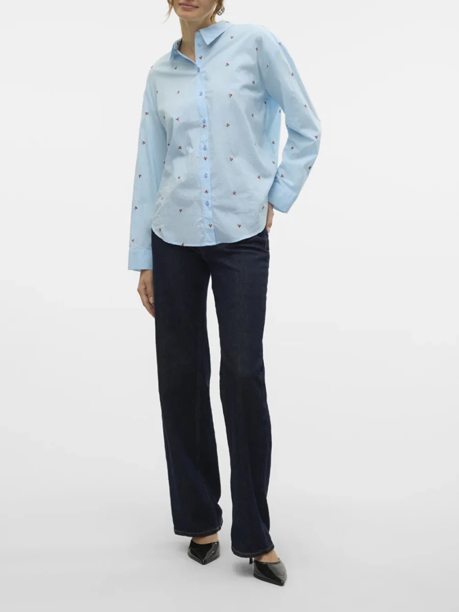 VERO MODA Camicia Donna - Blu modello 10324629 - immagine 5