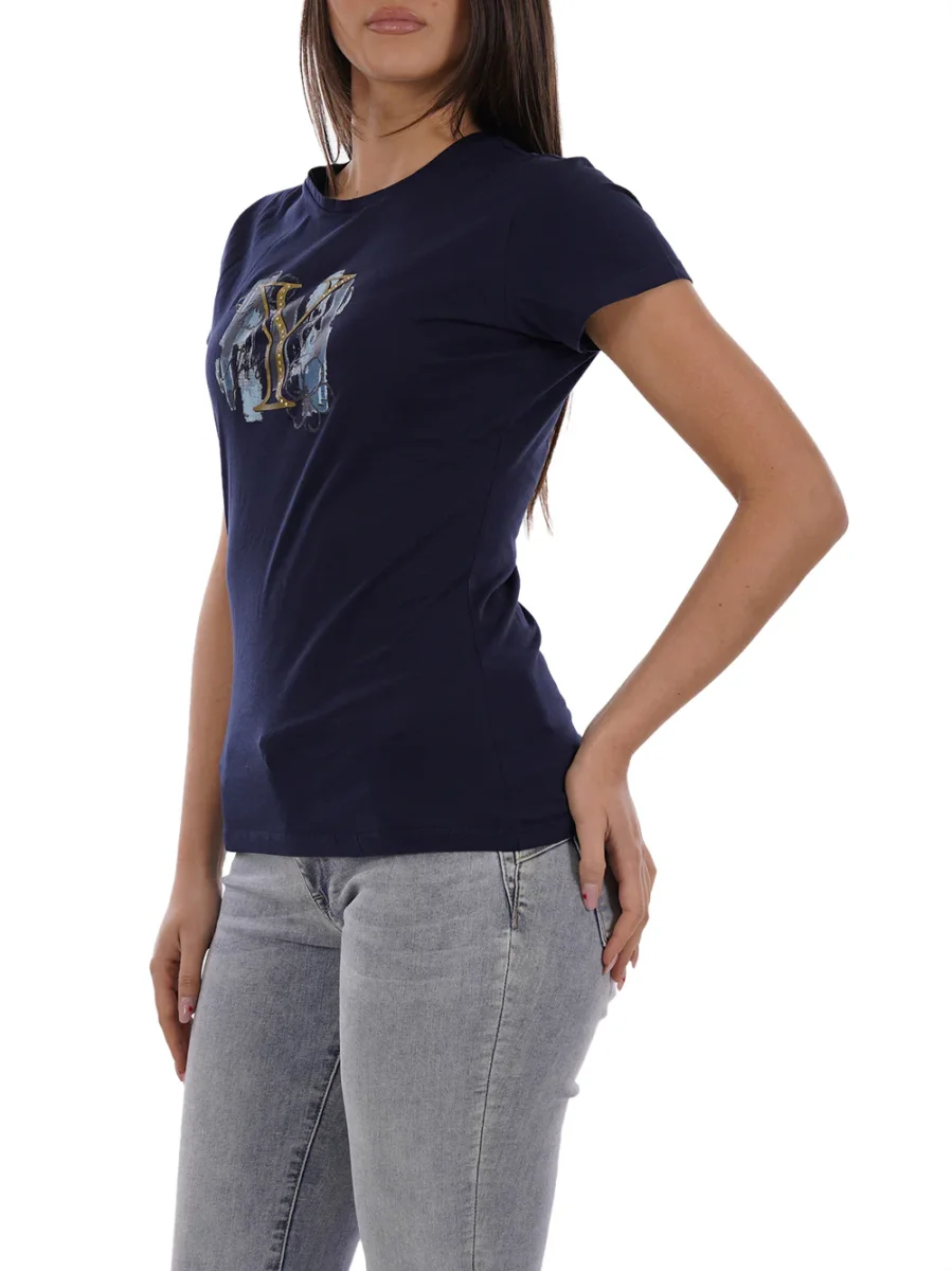 YES ZEE T-shirt Donna - Blu modello T222T901 - immagine 3
