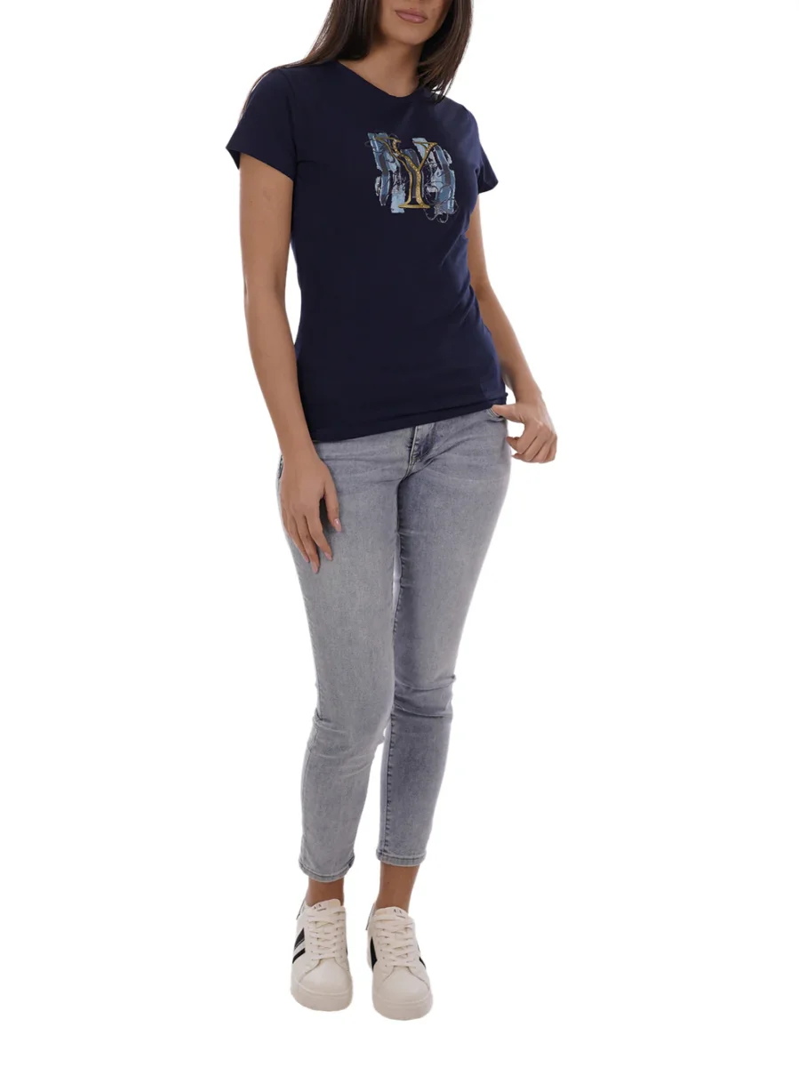 YES ZEE T-shirt Donna - Blu modello T222T901 - immagine 6